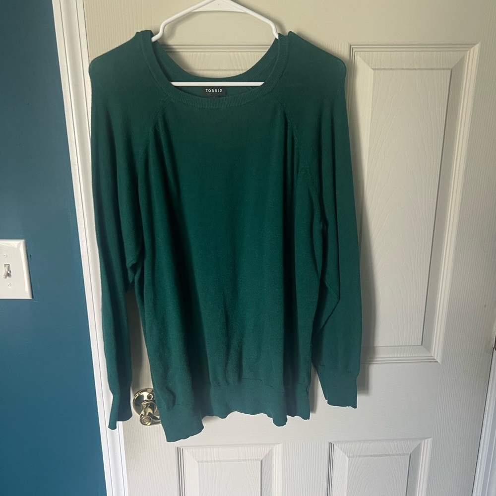 Torrid Green Sweater